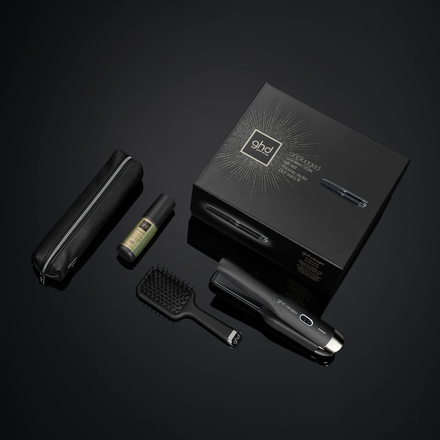 GHD - Coffret Styler Unplugged - Lisseur sans fil (Noir) + Accessoires