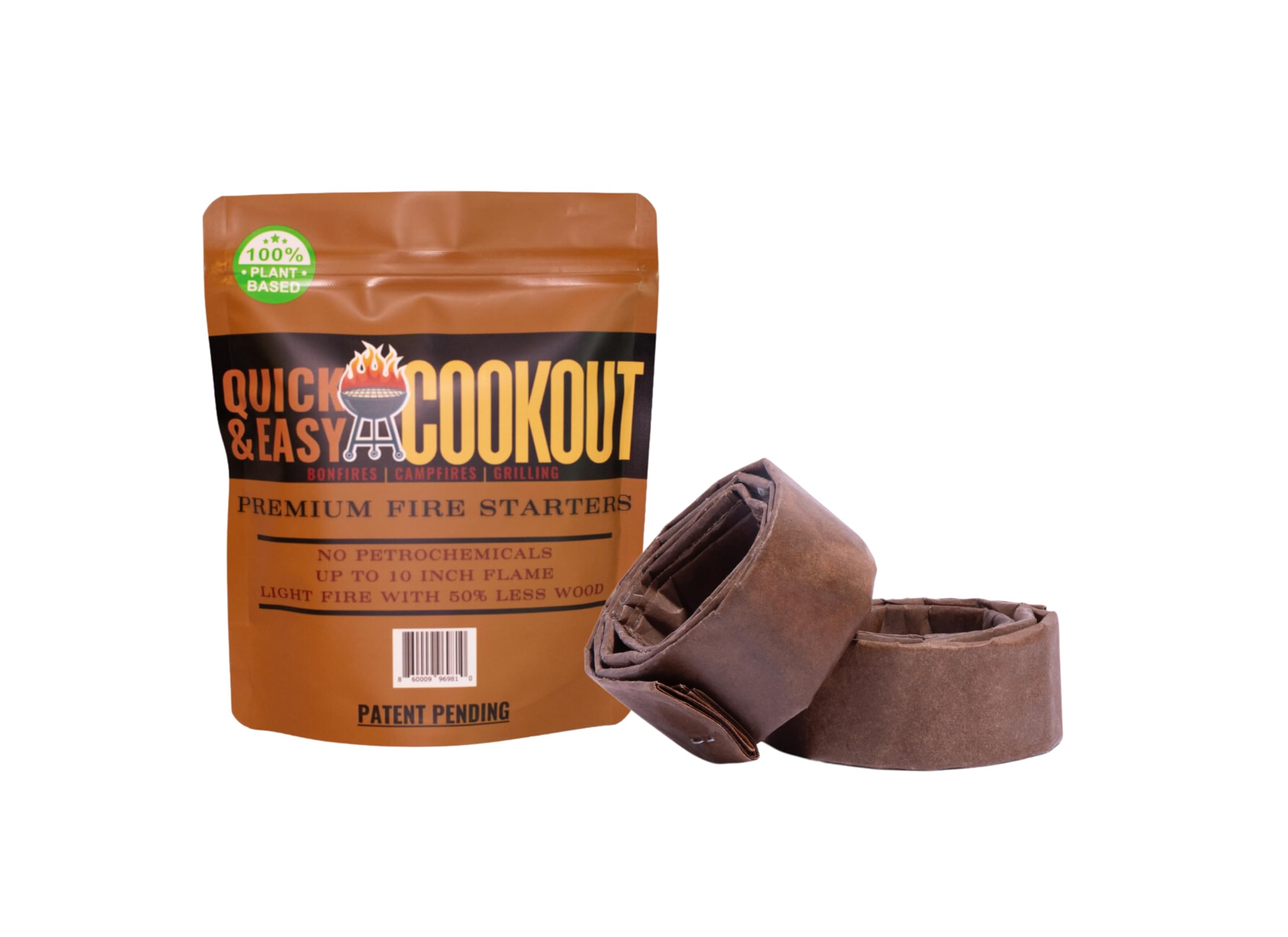 The Most Powerful Fire Starter You Will Ever Need. Plant-Based Fuels Only. Light Wet Logs Without Kindling & Start Fires with Only Large Logs. Patent-Pending. for Camping, Firepits, Survival