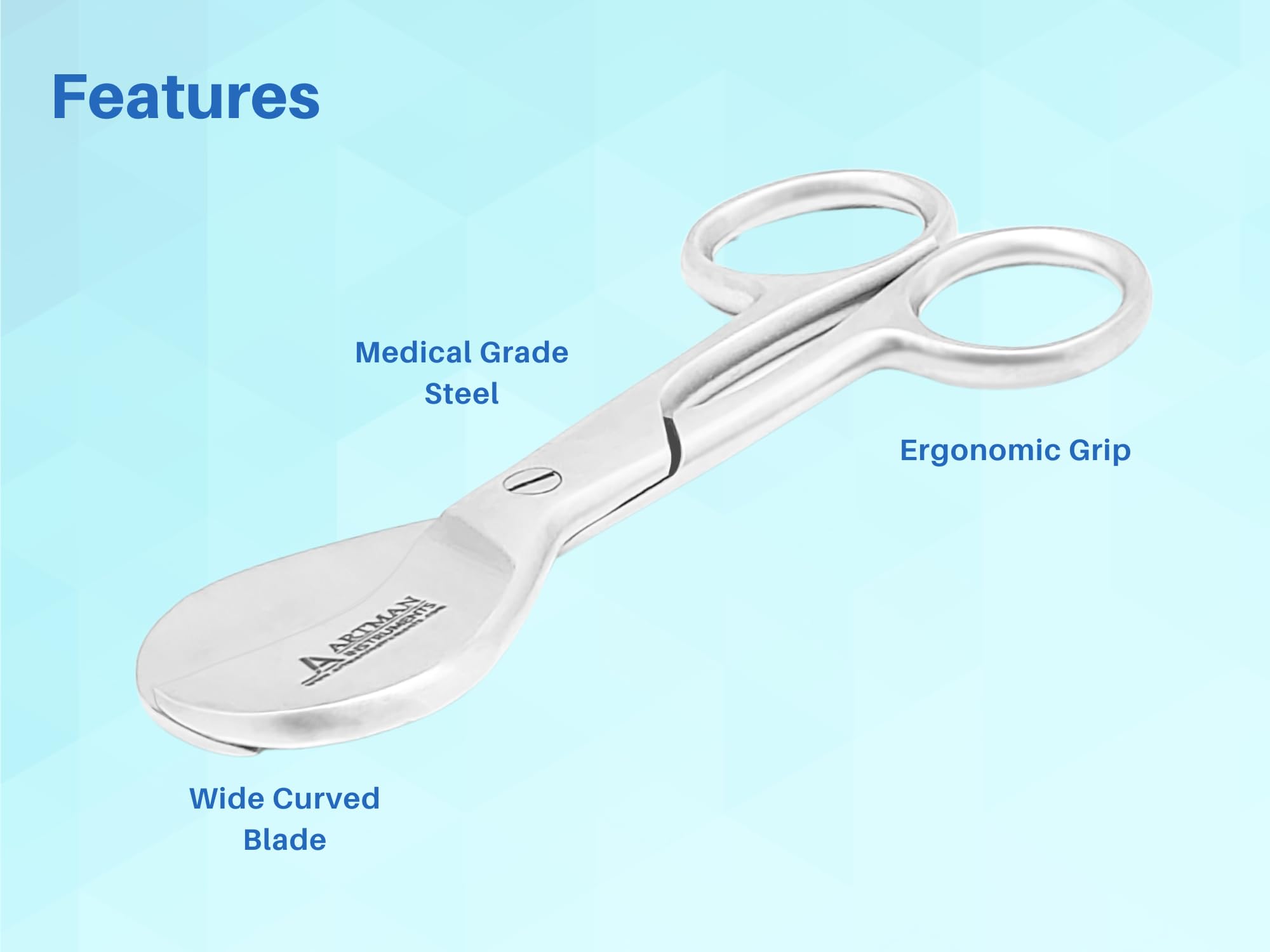 Artman Pet Umbilical Scissors - Stainless Steel -5