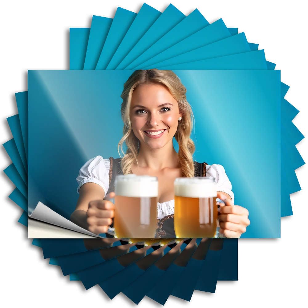 Saying Retro Decor Durable Vinyl - Woman Holding Two Mugs of Beer. Helmet for Stone Use(12X18CM)