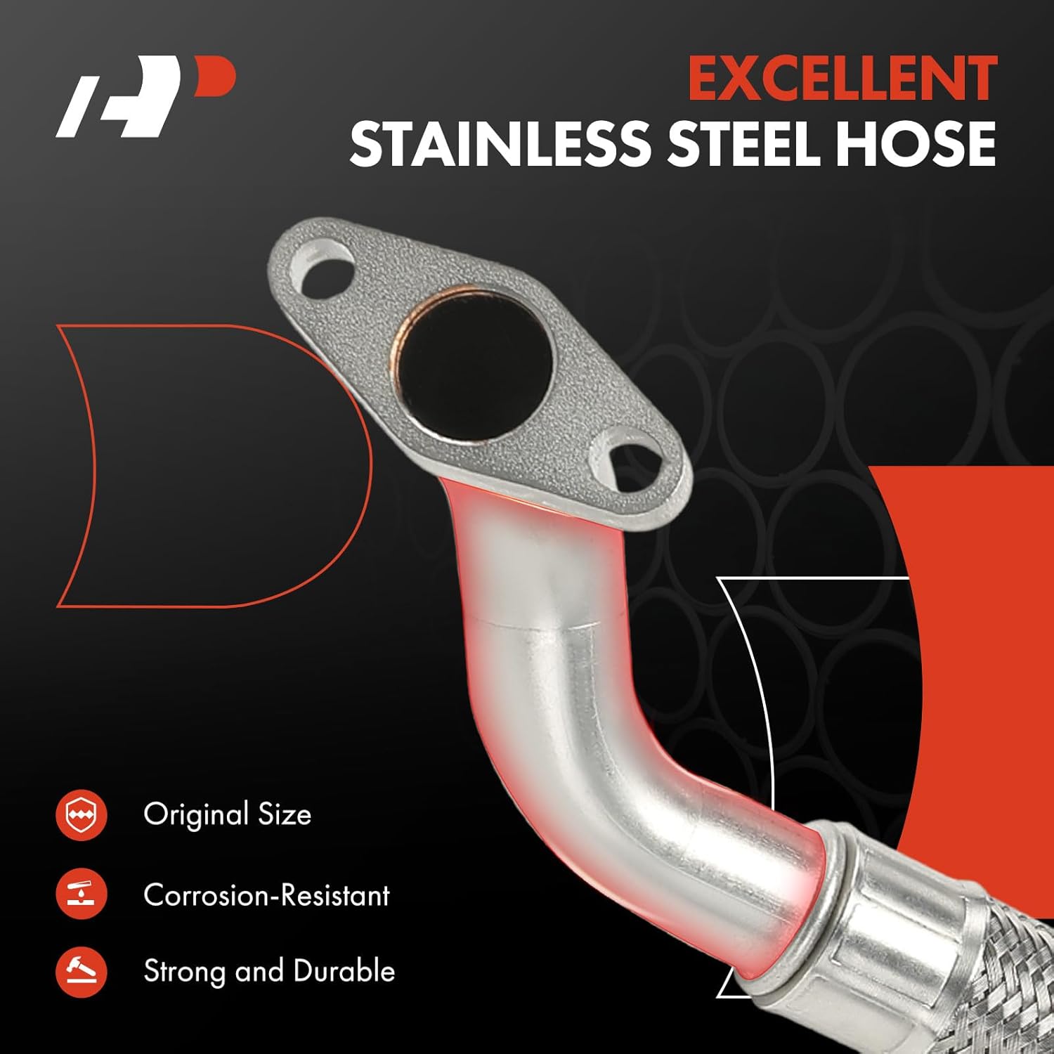 A-Premium Turbocharger Oil Return Line Compatible with Volkswagen Jetta 2006-2008, Passat 2006-2008, Eos 2007-2009, GTI 2006-2008 & Audi A3 2006-2008, A3 Quattro 2006-2008, TT 2008-2009, 2.0L