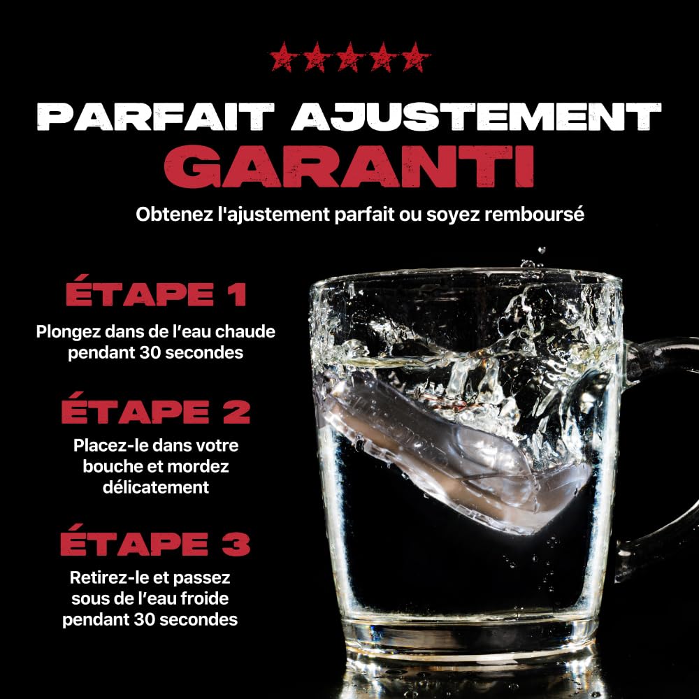 SafeJawz Sport Protège-dents Éléments ROCHER, Protection intégrale pour Tous Les Sports, notamment Le Rugby, MMA, Hockey, Judo, Karate, Les Arts Martiaux et la Boxe (GRIS) - 5