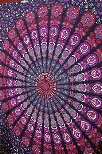 Trade Star Exports Mandala Tapestry, Indian Wall Hanging, Bohemian Decor, Dorm Bedding, Hippie Wall Tapestries, Beach Blanket