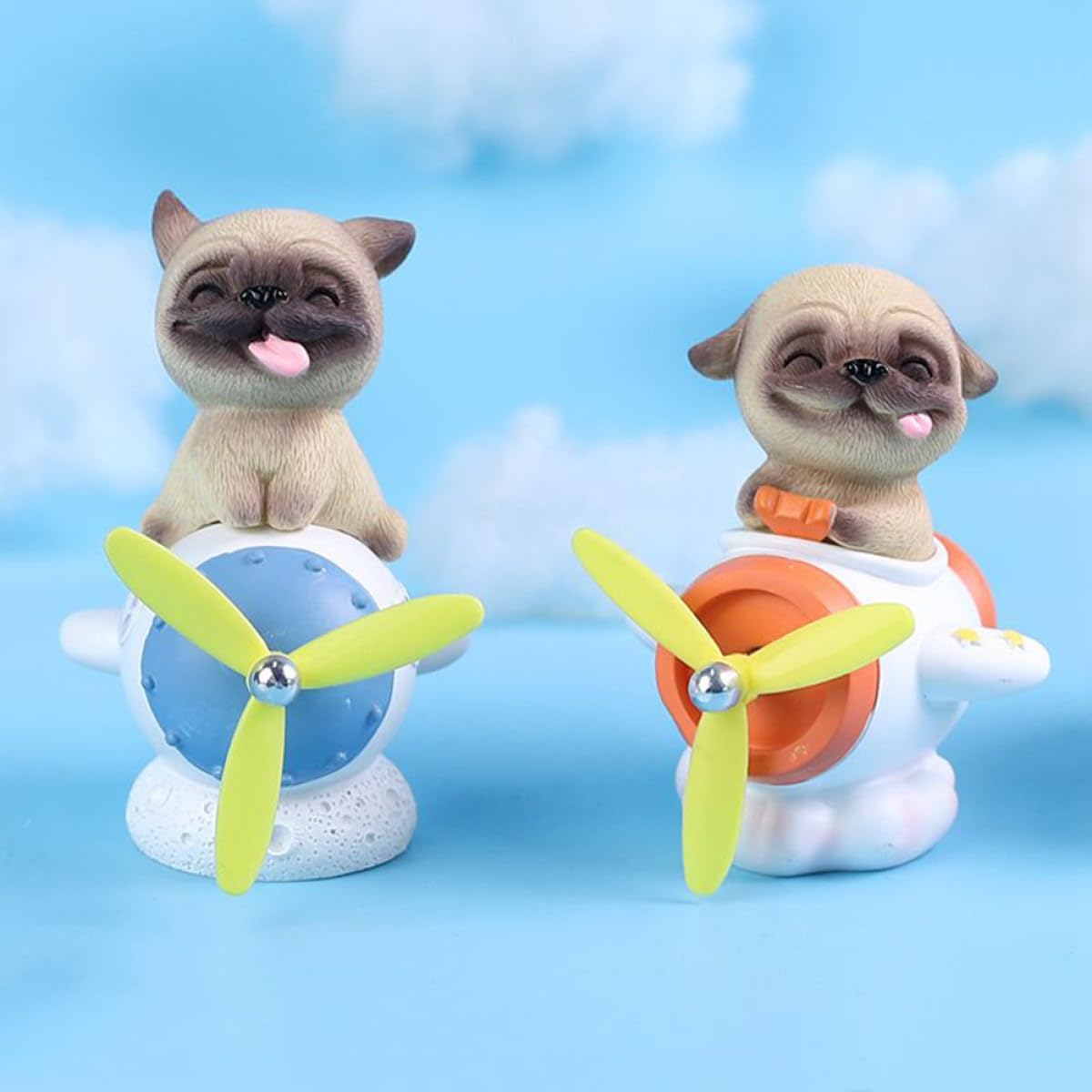 SUPVOX Cartoon Resin Decoration Dog Car Ornament Xmas for Desk Office image 5