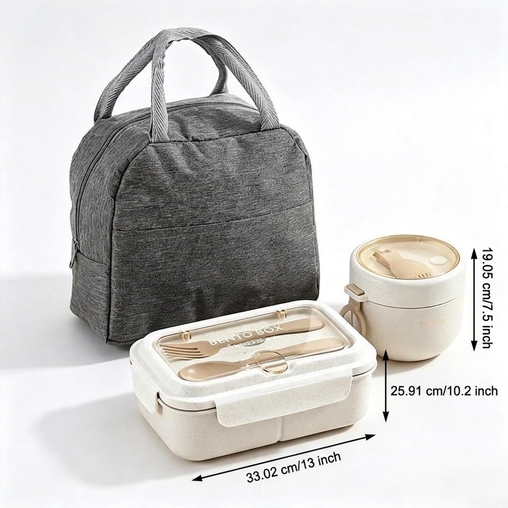 Boîte Déjeuner Acier 1.35L Isolée 3 Niveaux Boîte Déjeuner Acier