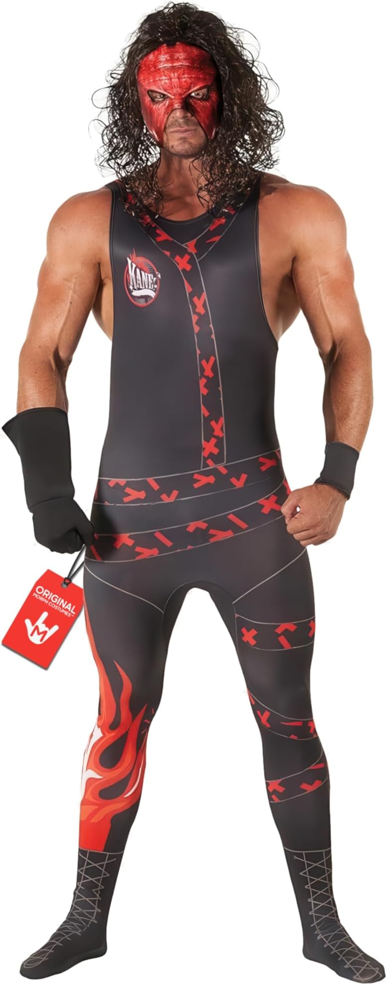 Kane Costume for Men, Kane Costume for Men WWE, WWE Costumes for Adults, Wrestler Costumes for Mens