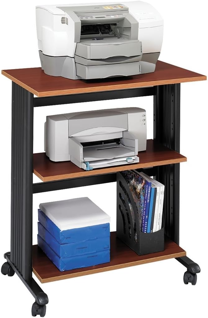 Muv Three Level Adjustable Printer Stand Cherry electronic