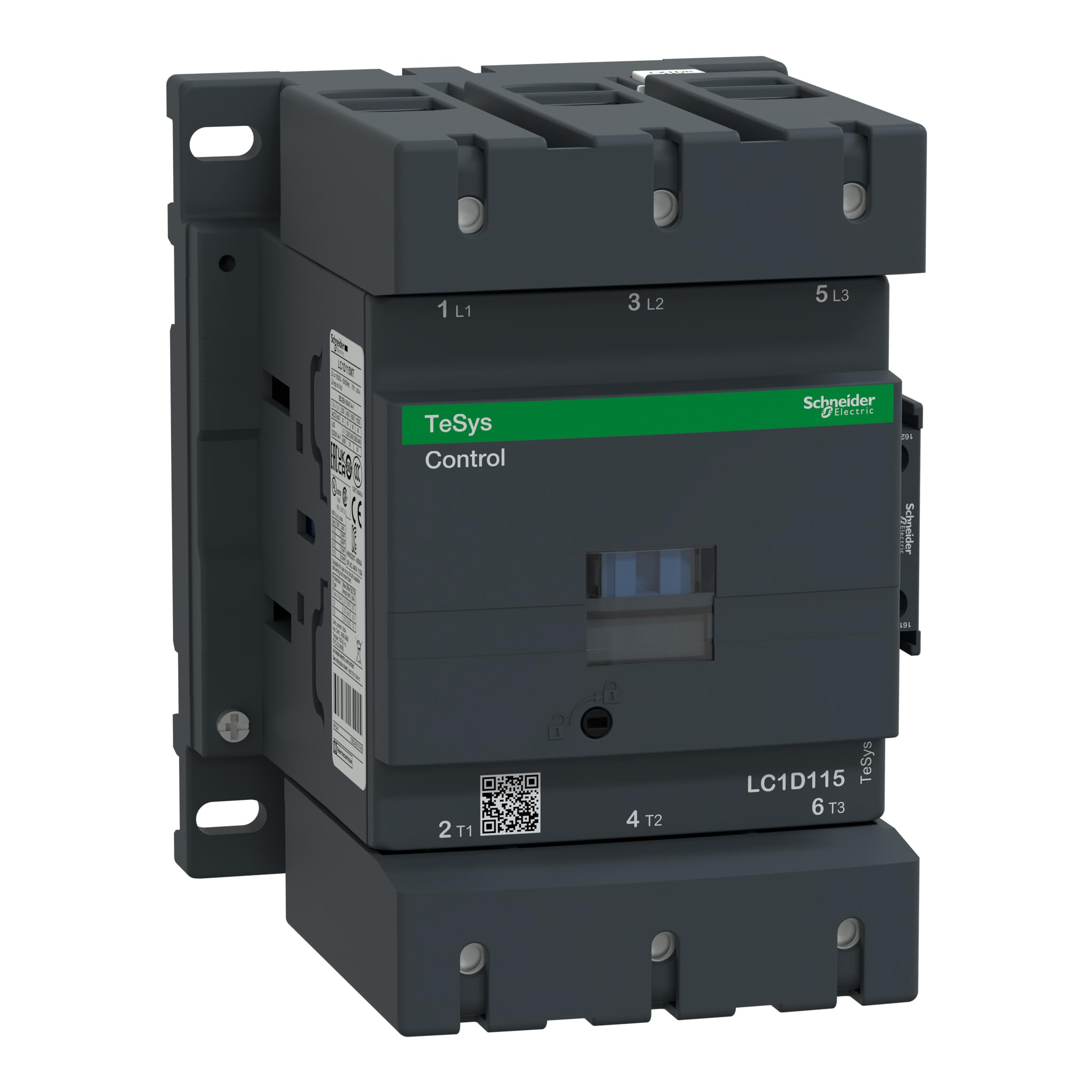 Schneider Electric TeSys D contactor - 3P(3 NO) - AC-3 - = 440 V 115 A - 48 V AC 50/60 Hz coil