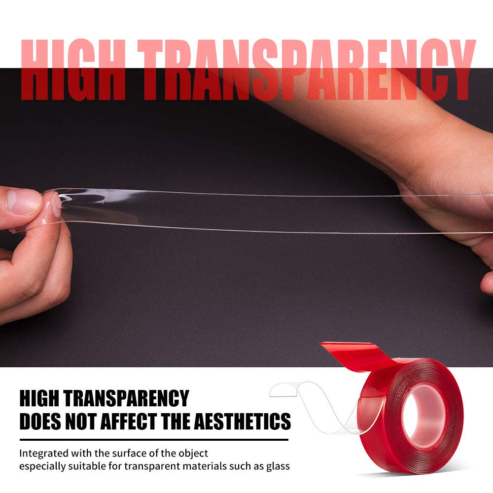 Double Sided Mounting Tape 1 Inch Wide 10 Feet Long Adhesive