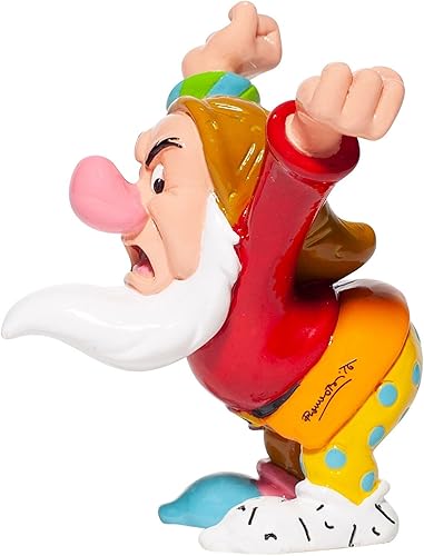 Miniatura 2 de Enesco Disney by Romero Britto Snow White and The Seven Dwarfs Grumpy - Figura en miniatura, 4.7 pulgadas, multicolor