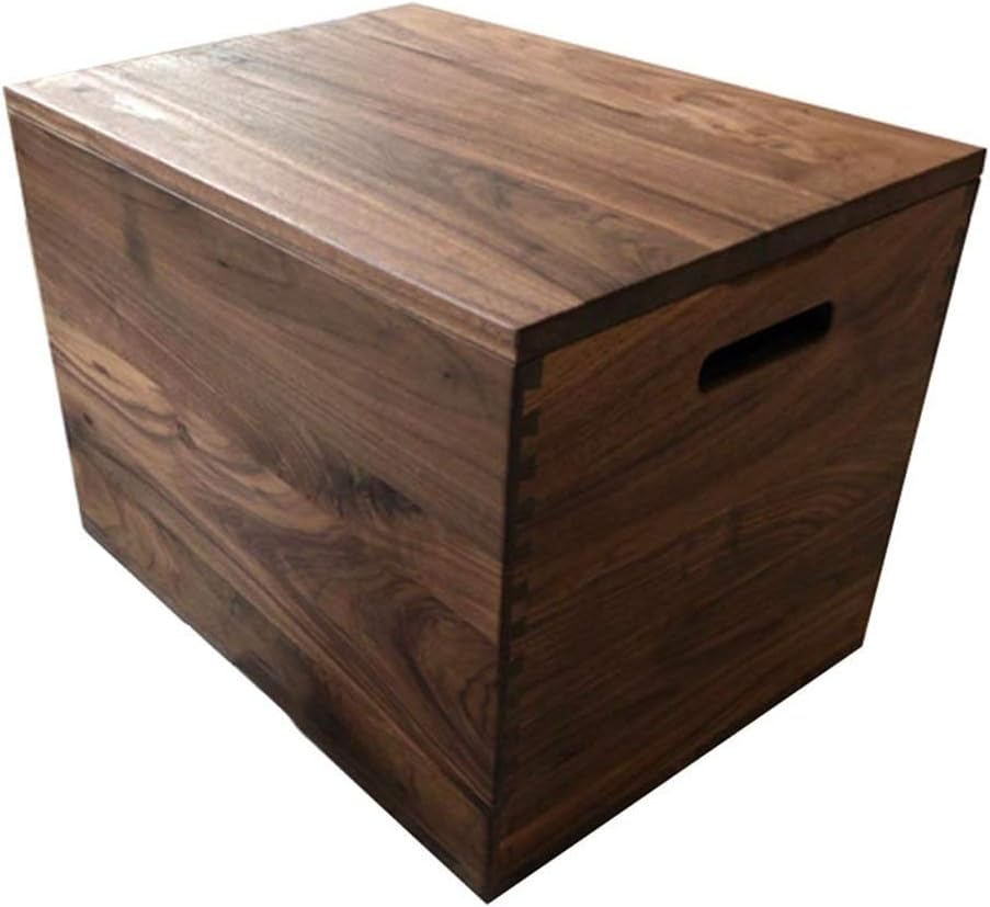 Solid Wood Storage Stool, Shoe Changing Stool, Safe Simple Log Multifunctional Storage Box, 554035cm