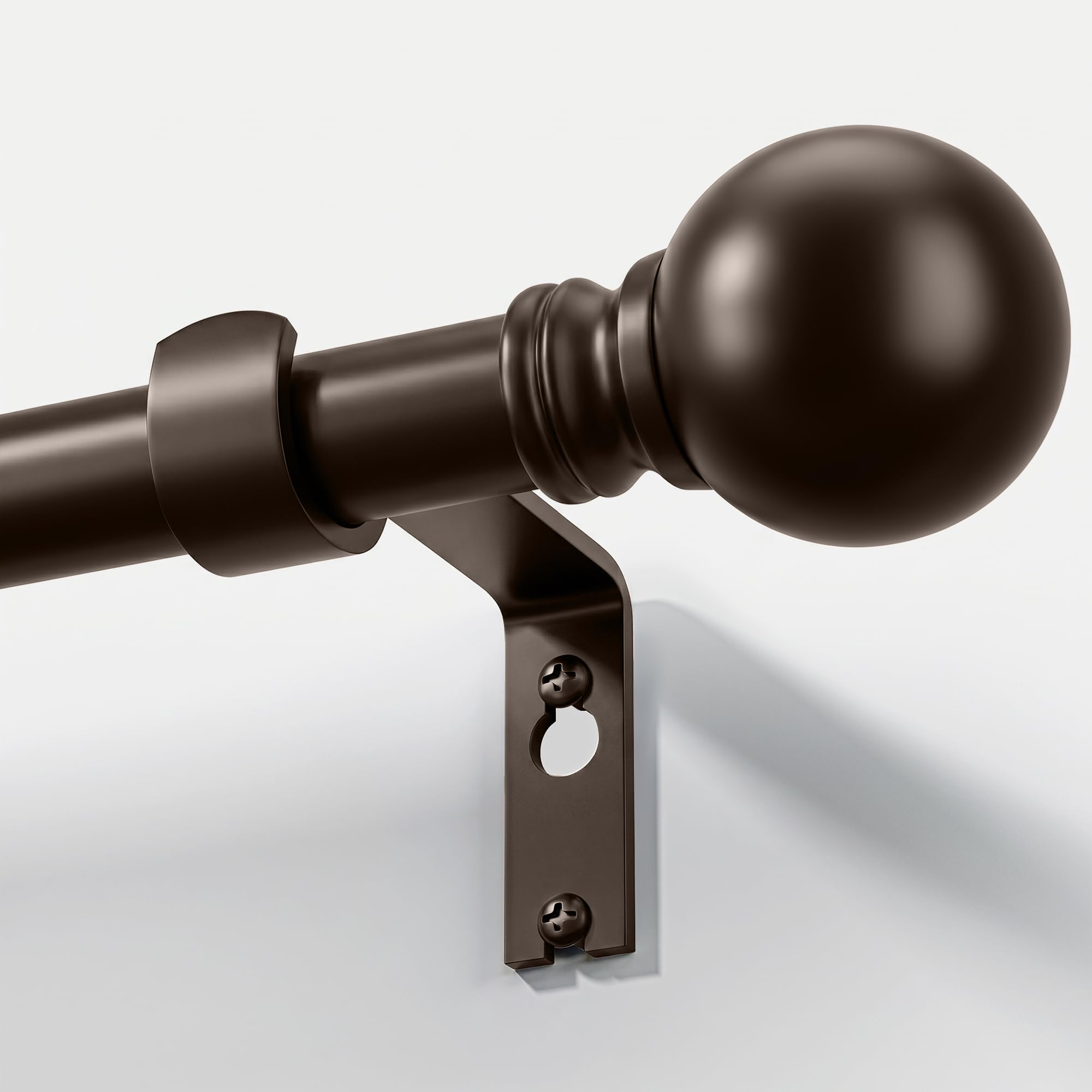 Modern Silver Curtain Rods - Elegant Window Hardware -12 Modern Silver Curtain Rods - Elegant Window Hardware -12