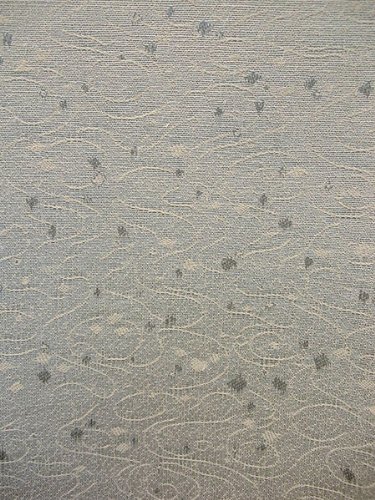 Satin Brocade Book Cloth- Silver Gray Ocean Design 26x36 Inch Sheet