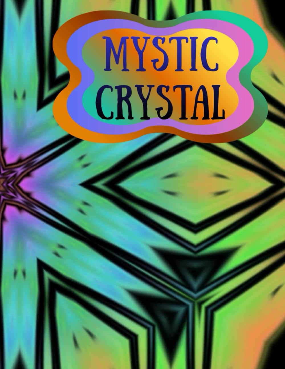 Mystic Crystal: A Coloring Journey Through Light and Geometry