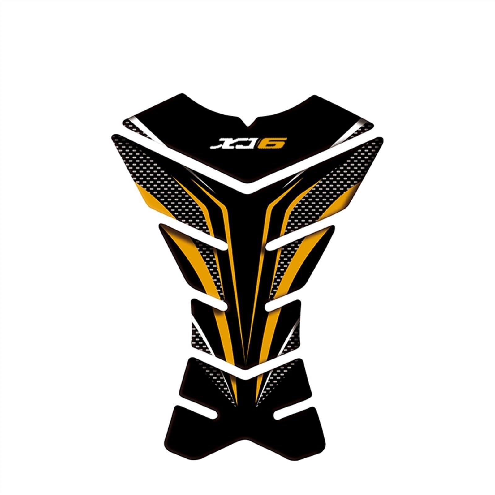 Motorcycle Tank Pad Racing Tankpad Sticker Fuel Fishbone Decals for Yamaha XJ6 Diversion Carbon-Look(Color7)