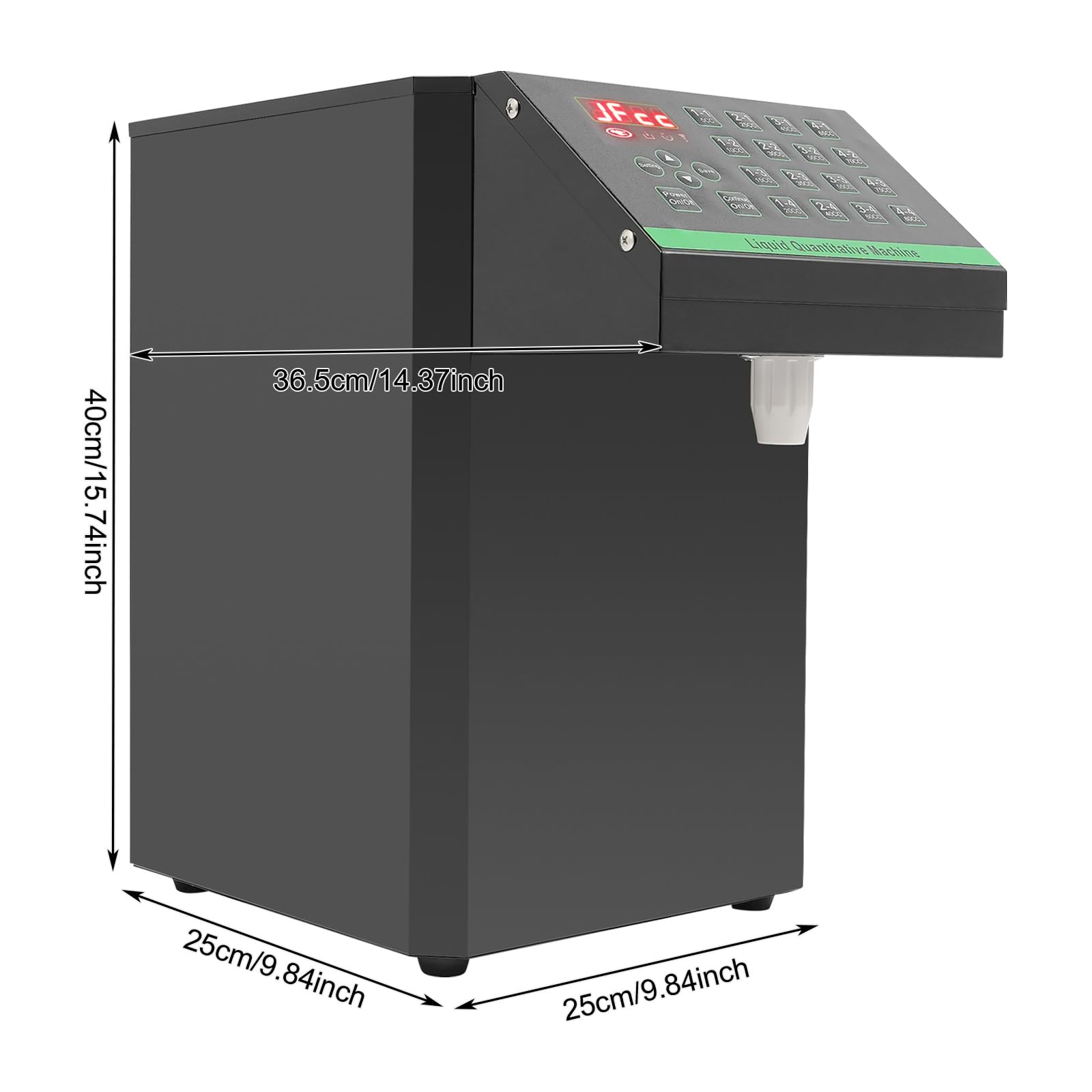 Quantificateur automatique de fructose - 7,5 l - Distributeur automatique de sucre de fruits - 450 W - Pour magasin de thé au lait, thé au lait, soda, sirop de sucre