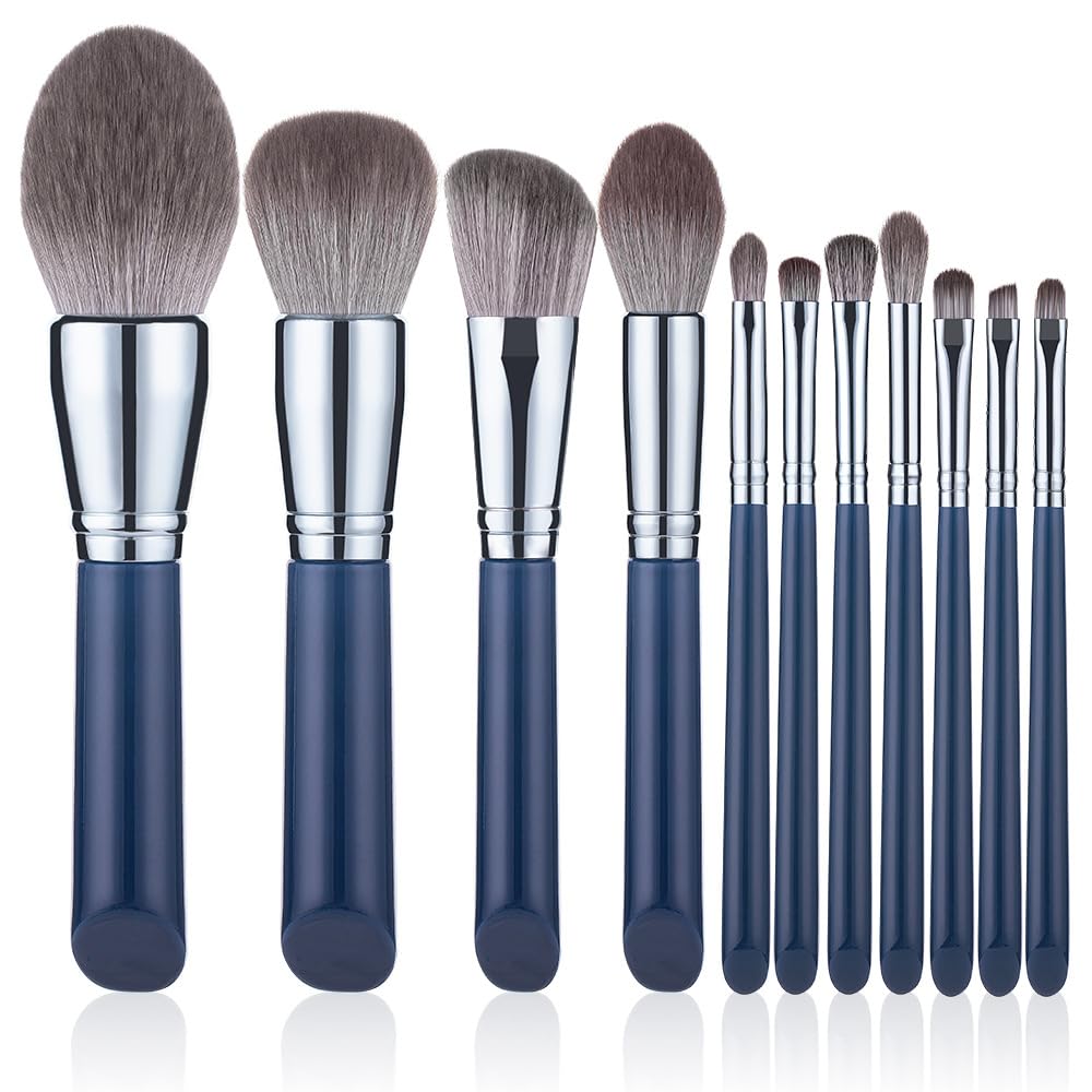 Pennello trucco set di 11 polvere libera,pennelli,ombretti,pennelli,strumenti di bellezza,un set completo di pennelli trucco per principianti