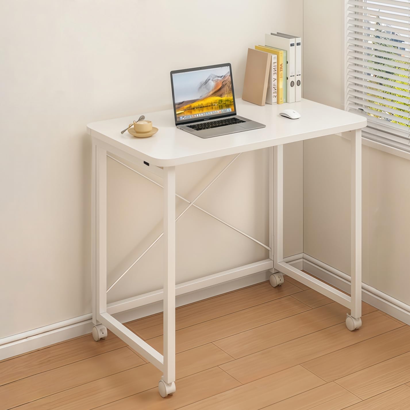 Amazon | DODOSOSO 折りたたみデスク 幅60cm×奥行40cm×高さ75cm 3