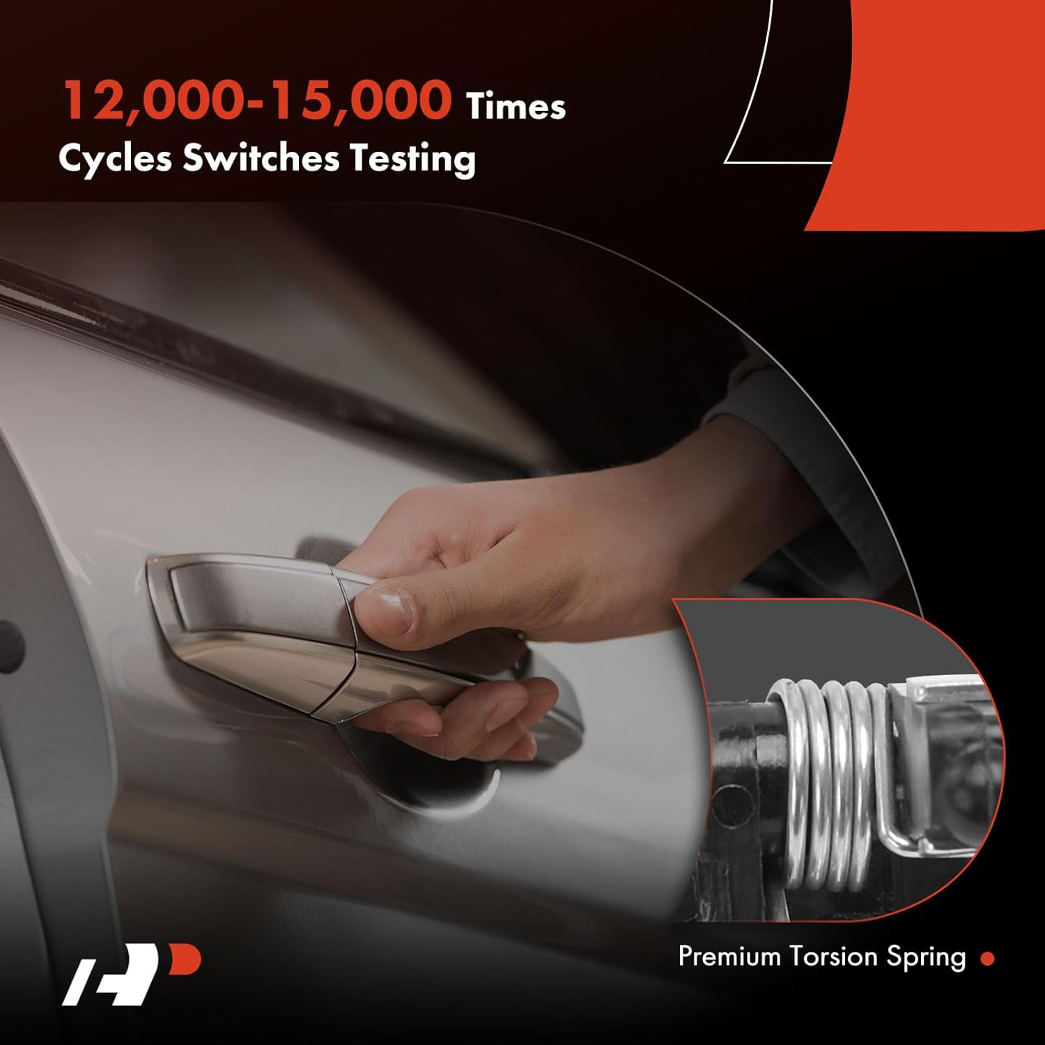 A-Premium Left Driver Side Exterior Sliding Door Handle Compatible with Nissan Quest 1999 2000 2001 2002, Primed Black, Replace# XF5Z-1226605-AAPTM, 826077B000
