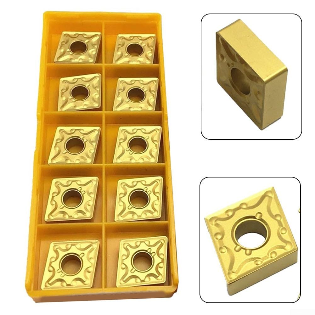 WNMG080404-MA Carbide Inserts, 10Pcs CNC Lathe Turning Blades, WNMG431 Toolholding For Semi-Finishing And Finishing,Grinding