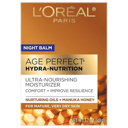 Miniatura 1 de LOreal Paris Skincare Age Perfect Hydra Nutrition - Bálsamo nocturno de miel ultra nutritivo hidratante facial para mayor comodidad mejora la