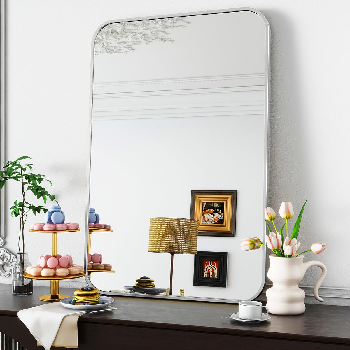 Koonmi Badspiegel mit runden Ecken 51 x 71 cm 71L – Bild 2