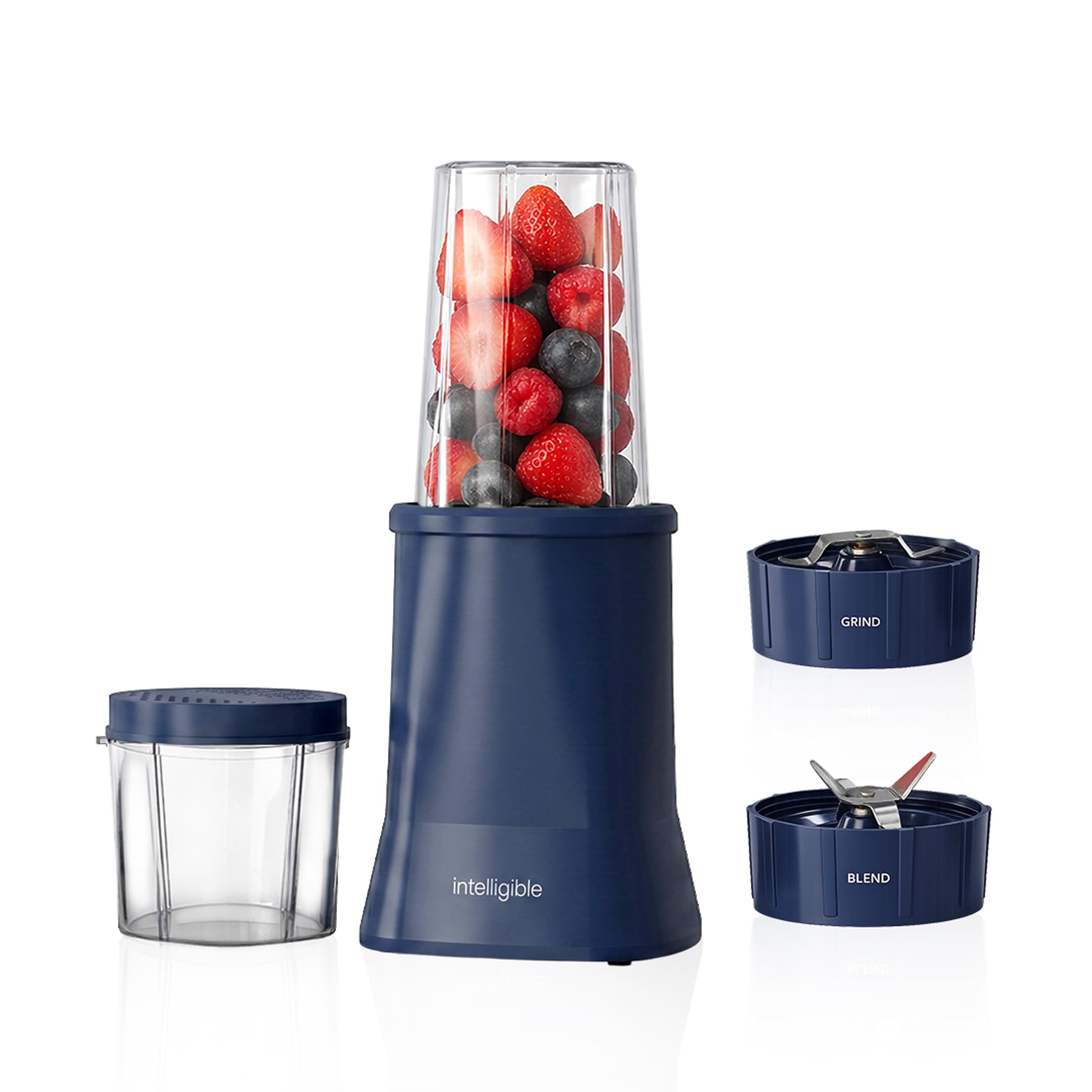 intelligible intelliblend Blender Mixer Grinder | 400W, 22,000 RPM copper motor • 2 BPA-free Tritan jars (500ml & 300ml) • Smoothies, dips, chutney & salsa-picture-13