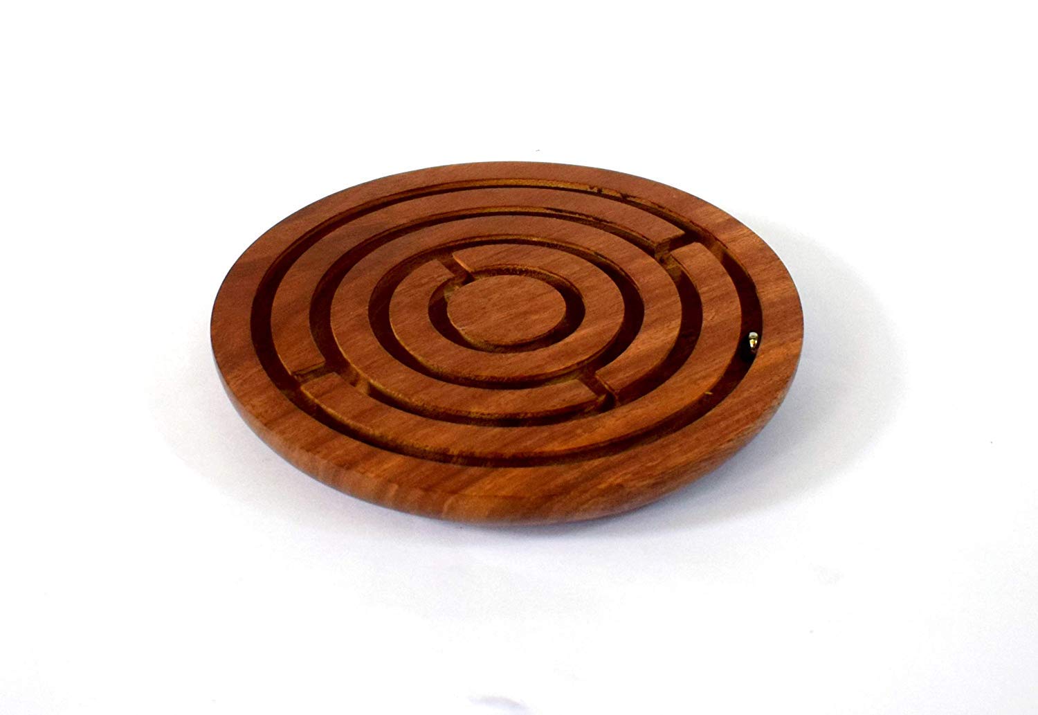 WILLART 3" inch Wooden Puzzle Ball-in-a-Maze Games Puzzle Pedagogical Board Brain Teaser Games Fun Game for Kids