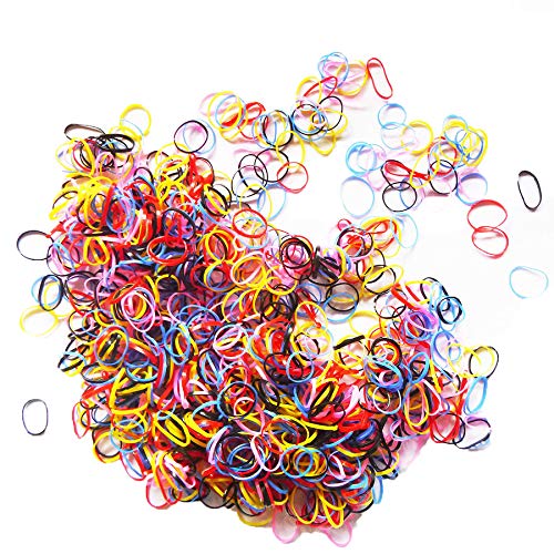 3000 Pcs Colour Mini Rubber Bands Soft Elastic Bands