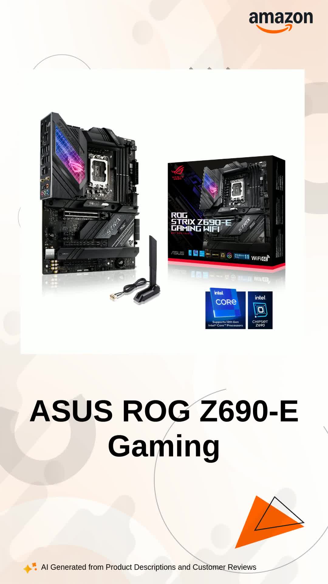 ASUS ROG Strix Z690-E Gaming WiFi ATX Gaming Motherboard