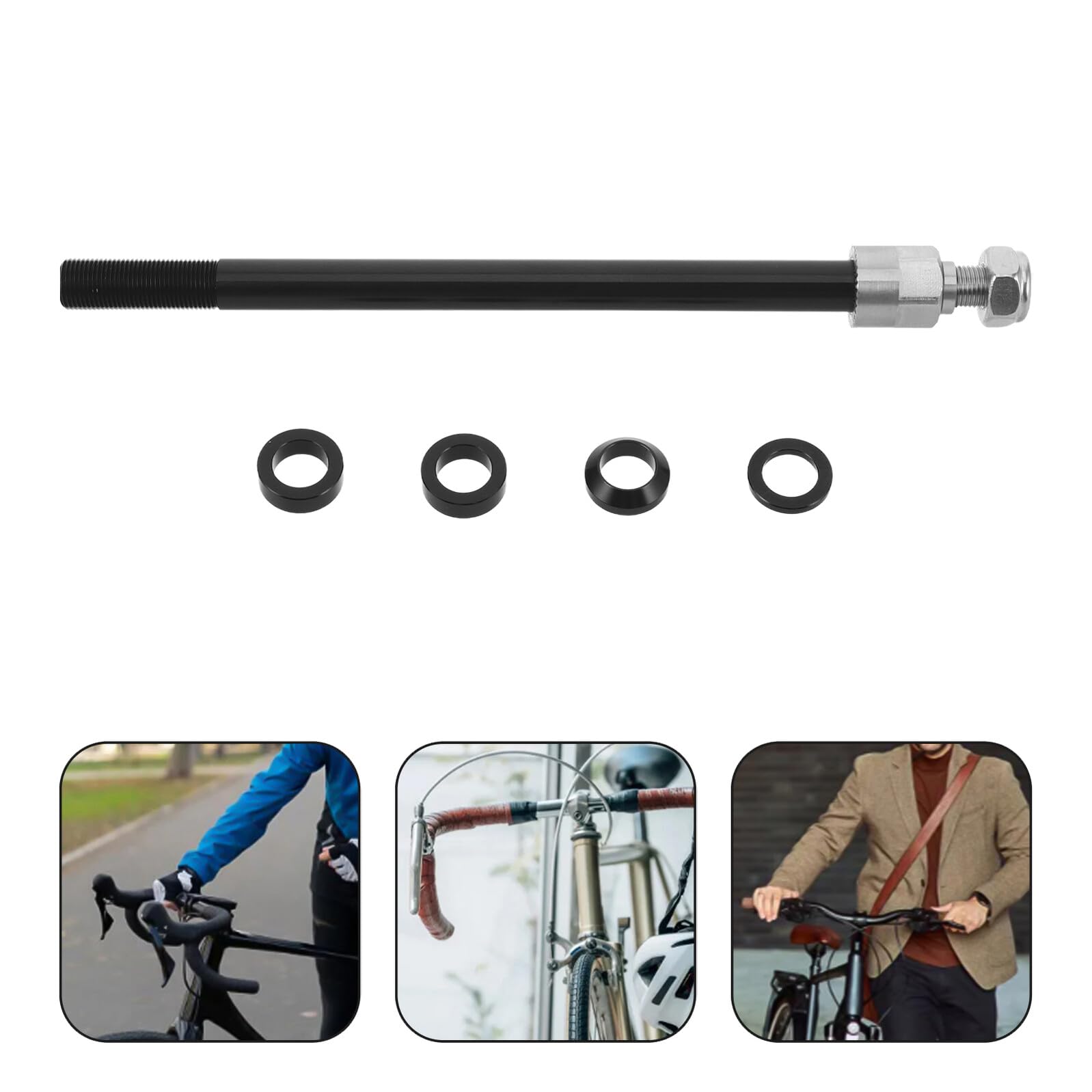 Adapter Do Przyczepki Rowerowej Wałek Osi Lekki i Wytrzymały Aluminiowo-stalowy Trzpień Do Przyczep dla Rowerów Górskich i Ładunkowych