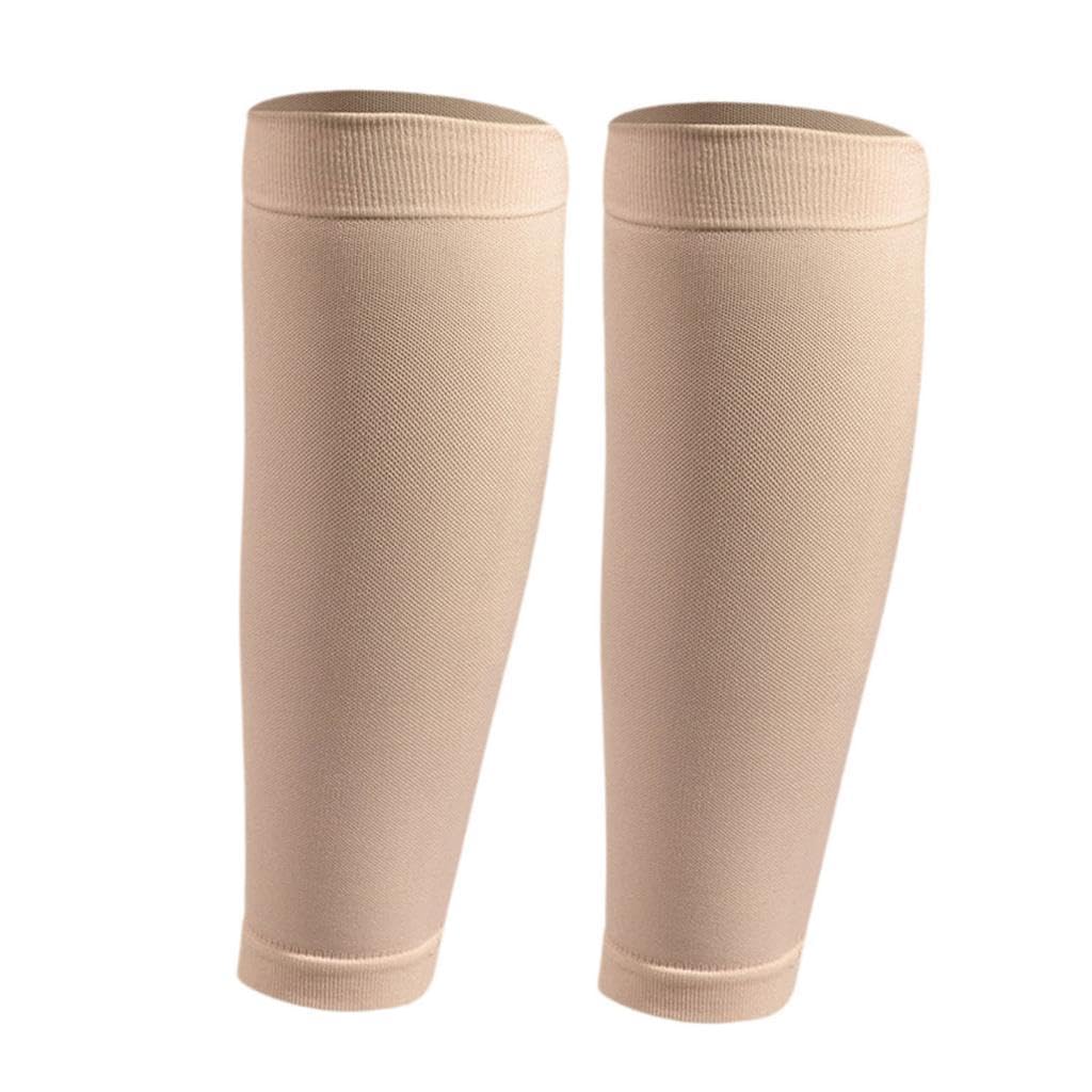 Calf Compression Sleeves Elastic Compression Socks for Soccer Skin Color| Soft | Breathable | Stretchable | Comfortable-image-42