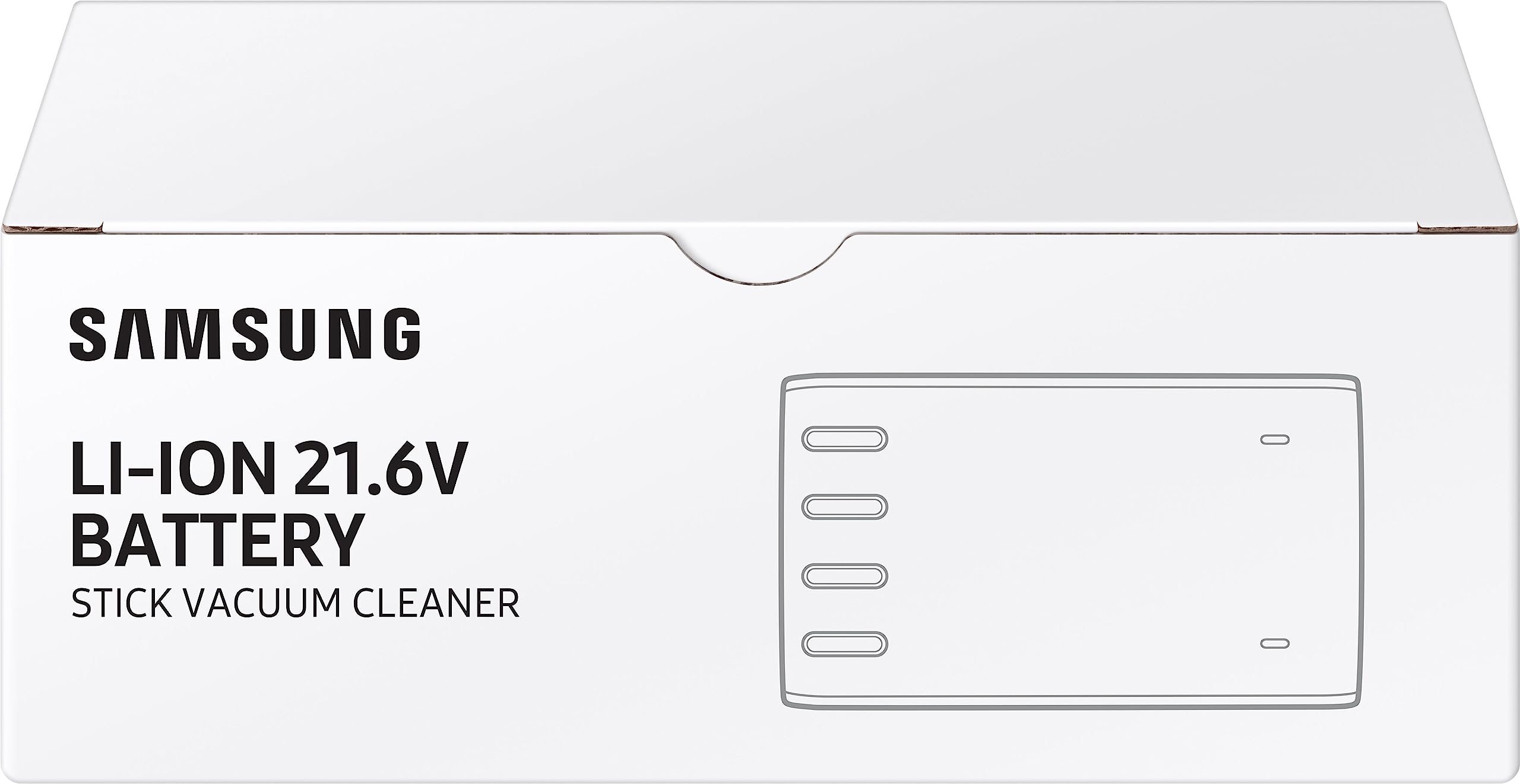 Samsung VCA-SBTA60/VT, batteria di ricambio per scopa elettrica, 200W e 60 min / 150W e 40 min, compatibile con Samsung Jet 75E, Jet 65, Jet 60