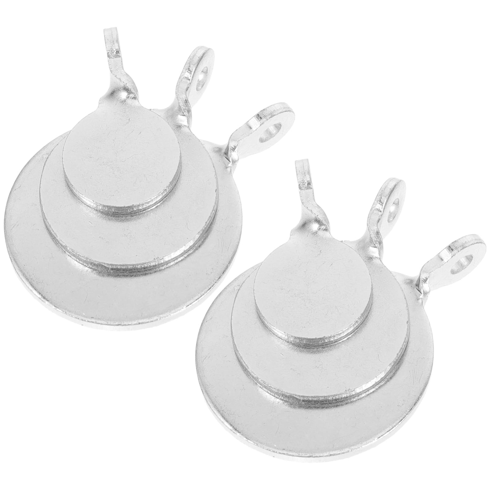 FOMIYES 6Pcs Manganese Steel Archery Targets, Precision Practice Tool, Weather-Resistant Shooting Plates for Skill Improvement, Silver