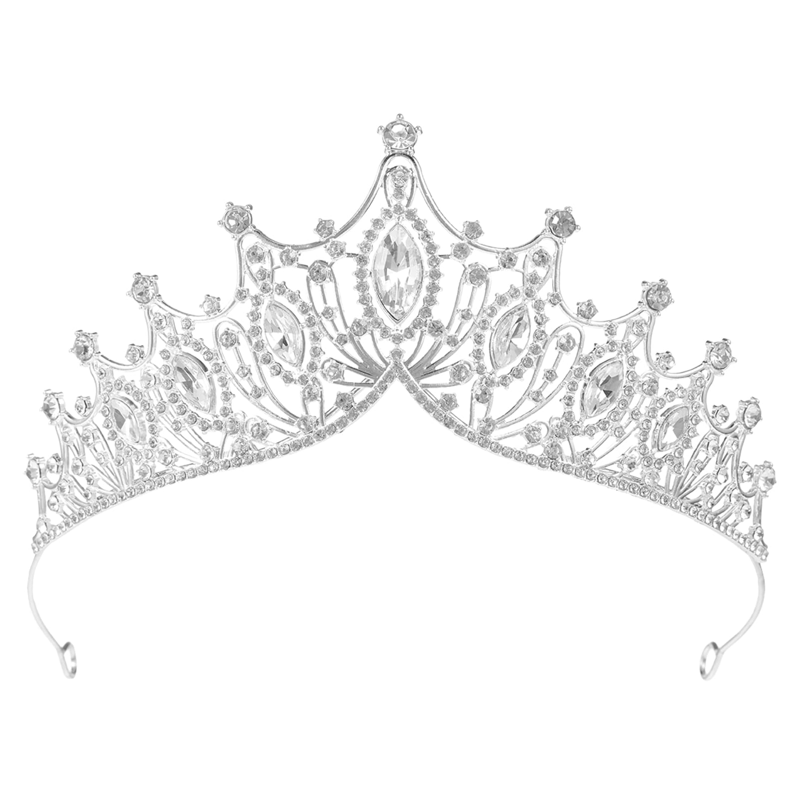 worahroeCrystal Crown Tiara,Fairy Rhinestone Bridal Tiara for Wedding,Princess Tiara Hair Accessories for Woman, Queen,Goddess, Festival,Party,Christmas