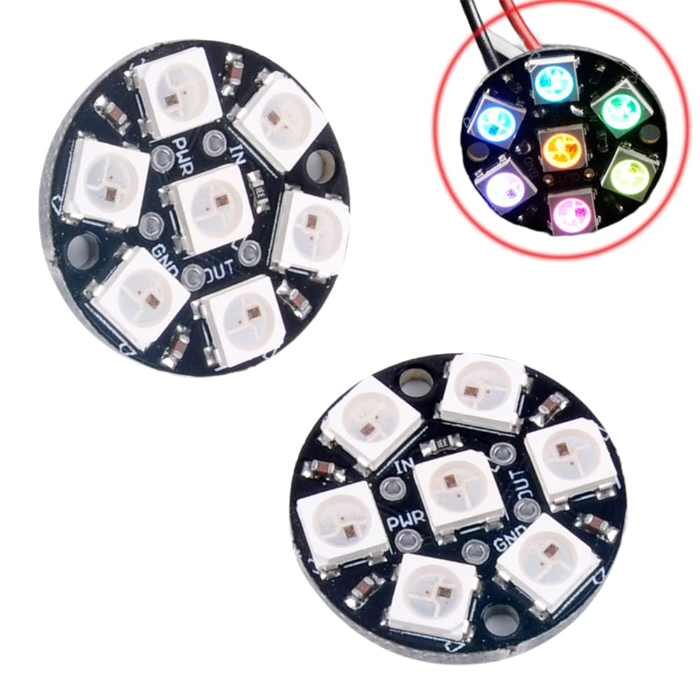 24 X WS2812 WS2812B 5050 RGB LED Ring Lamp Light 24 Bits For Arduino - View #7