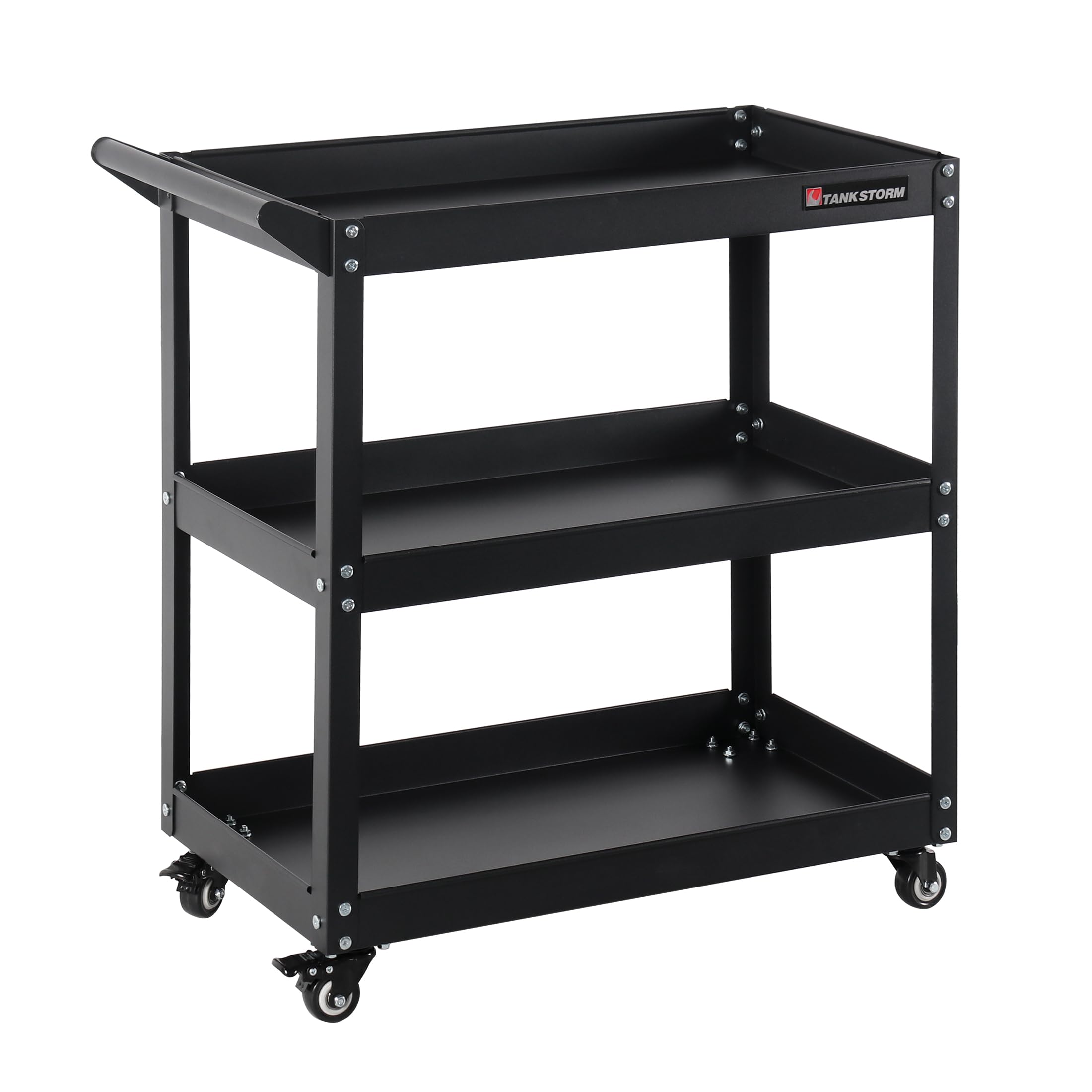 Heavy Duty Rolling Tool Cart - 3 Tier Garage Storage -1 Heavy Duty Rolling Tool Cart - 3 Tier Garage Storage -1