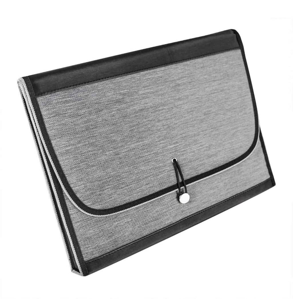 Carpeta Clasificadora Carpeta Carpeta de Archivo Documento de documento Bolsas expansivas de la Carpeta de Archivos Organizador de Archivos de acorde Carpetas Archivadoras (Color : Grey)