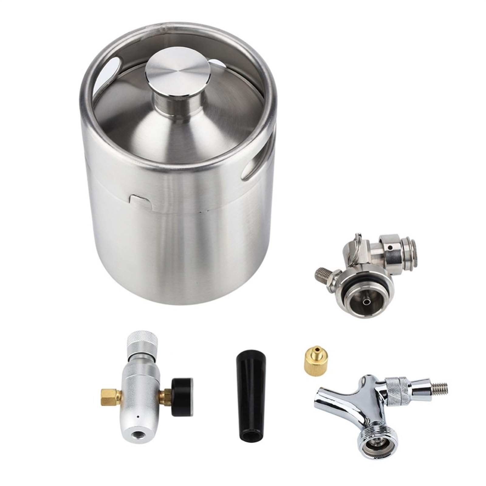 Beczka na piwo 2-litrowy kran pod ciśnieniem Domowe piwowarstwo Dozownik piwa Growler Mini Beer Keg System Domowe Piwowarstwo