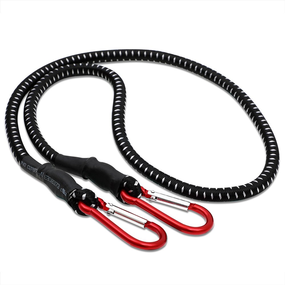 MARRTEUM 24 Inch Flat Adjustable Bungee Cords With Hooks Heavy Duty Elastic Rope Straps For - View #9