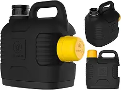 Garrafão Térmico 5 Litros Mantém Gelado Quente Preto E Amarelo Trilha Camping Supertermo Termolar