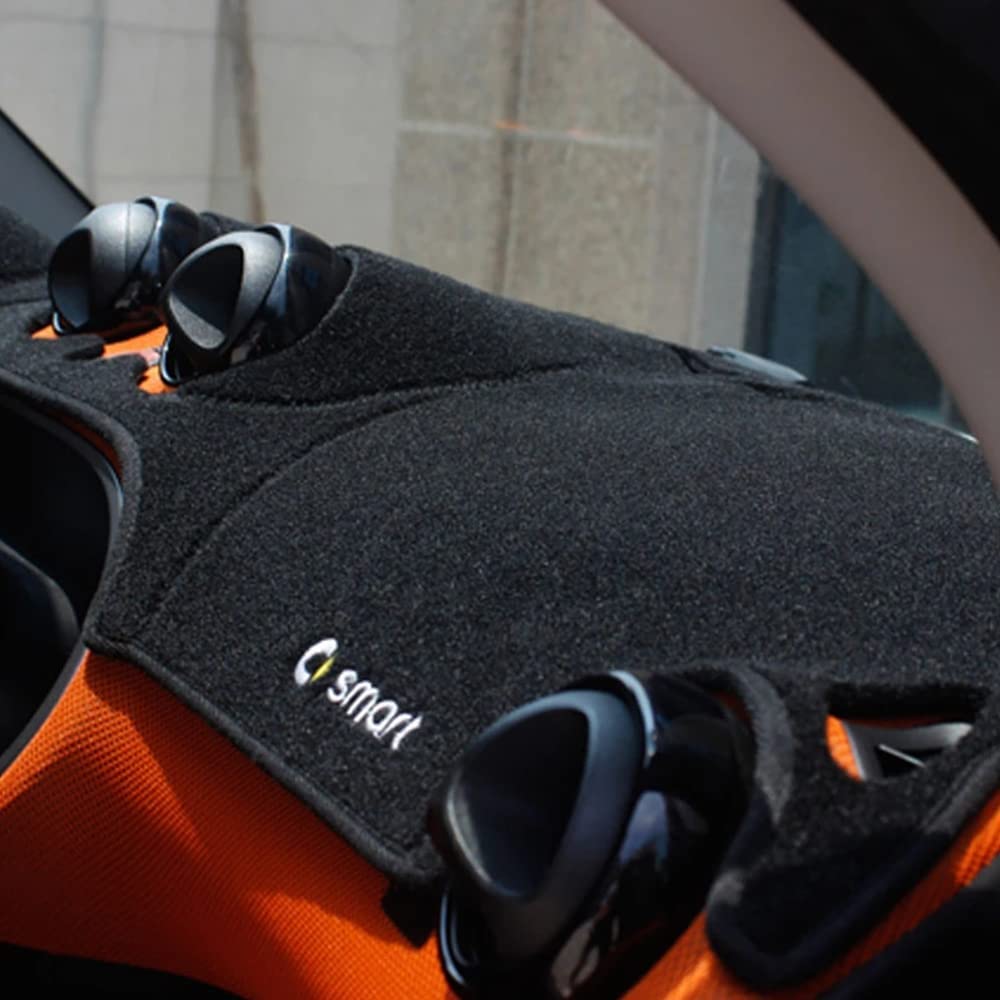 Auto Armaturenbrett Abdeckung, Für Smart 453 Fortwo Forfour Auto Abdeckmatte Teppich Sonnenschutz rutschfeste Matte Armaturenbrettteppich Zubehör