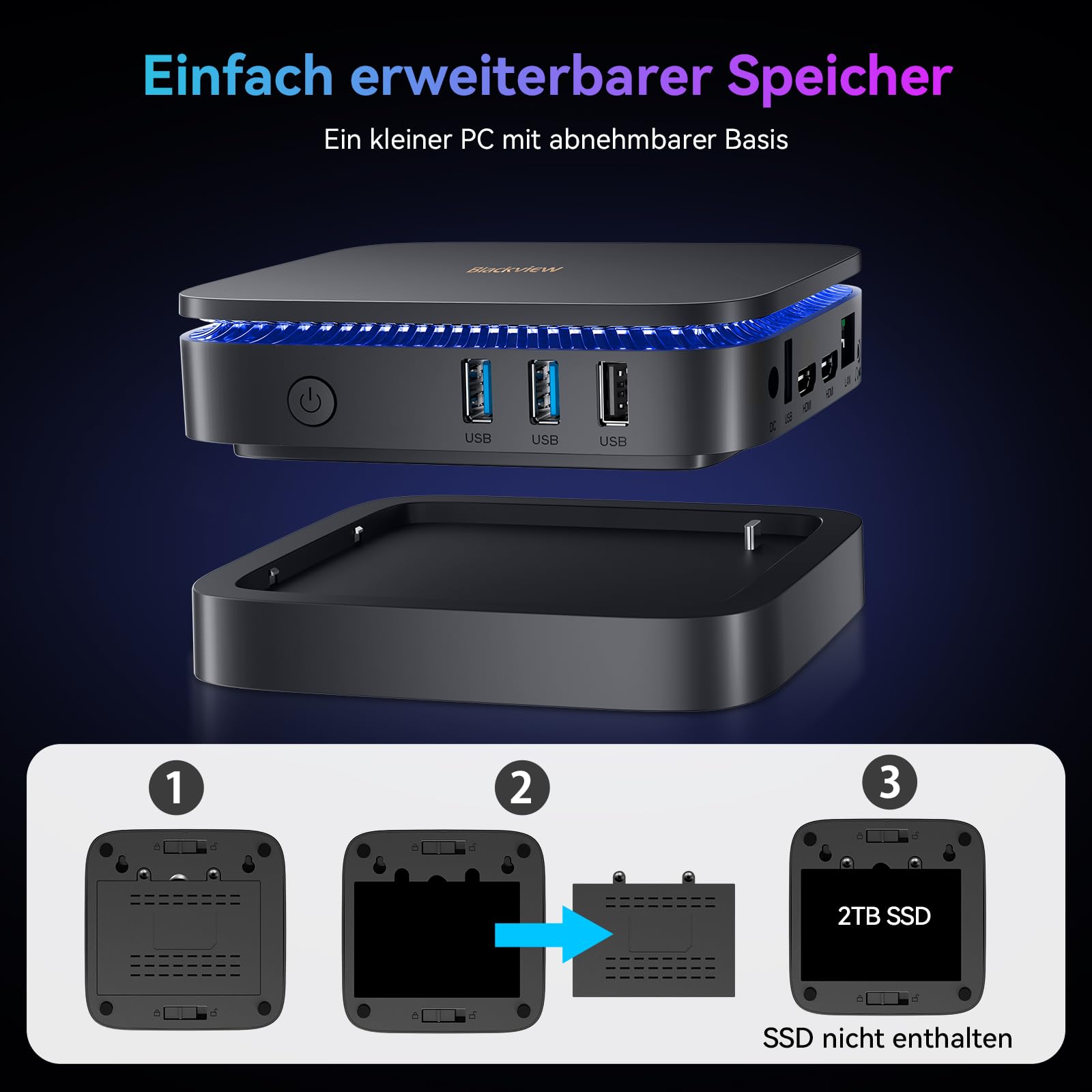 Blackview MP60 N150 MINI PC 2025 New Intel Twin Lake N150 , 16GB