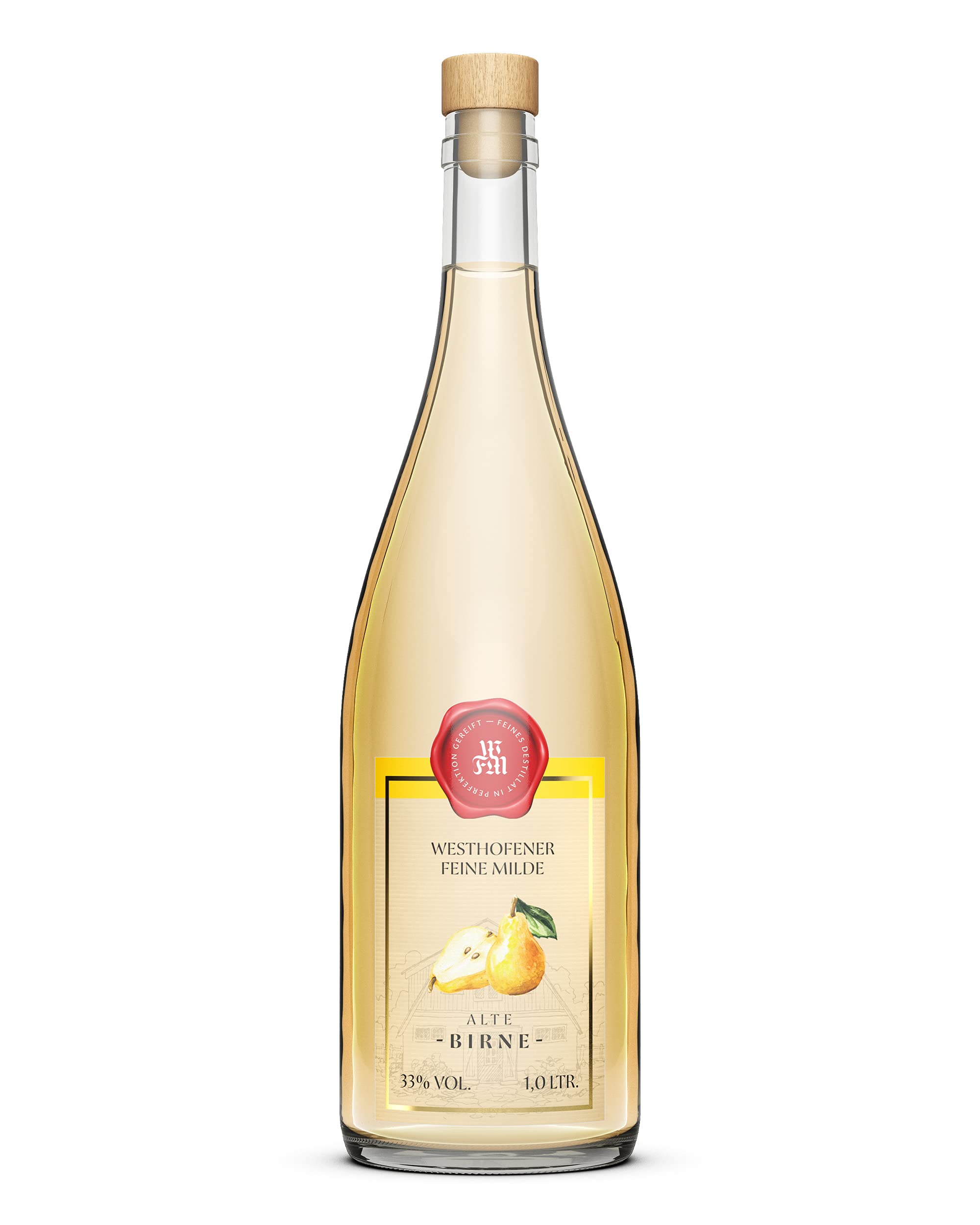 Westhofener Alte Birne, holzfassgereift, regionale Birnen, fein, mild & fruchtig (1 x 1 l)
