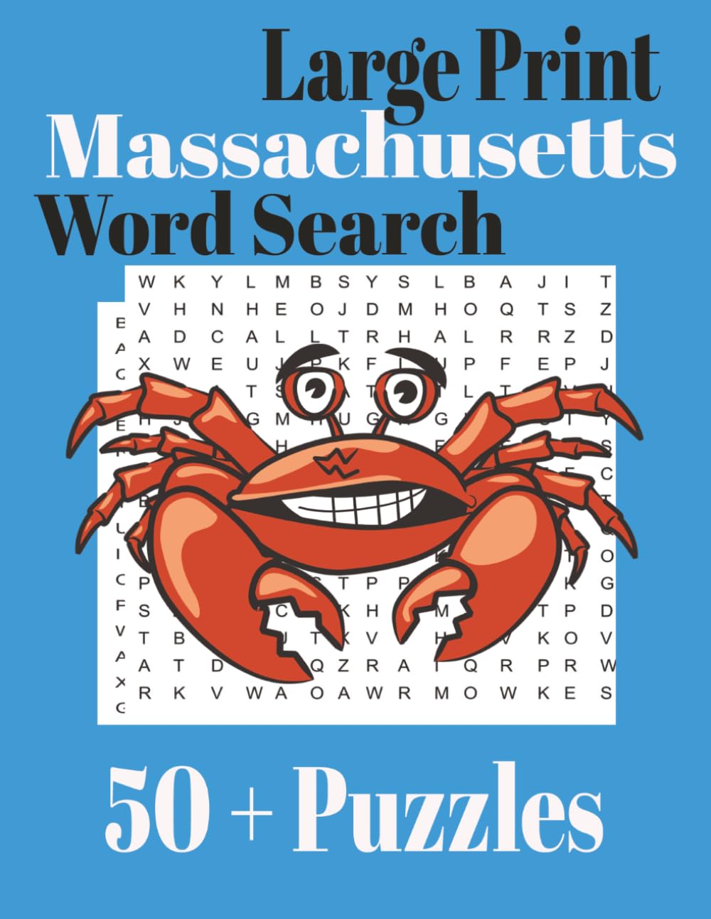 Large Print Massachusetts Word Search (Large Print State Word Search)