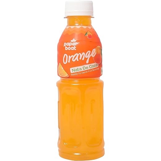Paper Boat Nata De Coco Orange Drink 250ml 250 ml