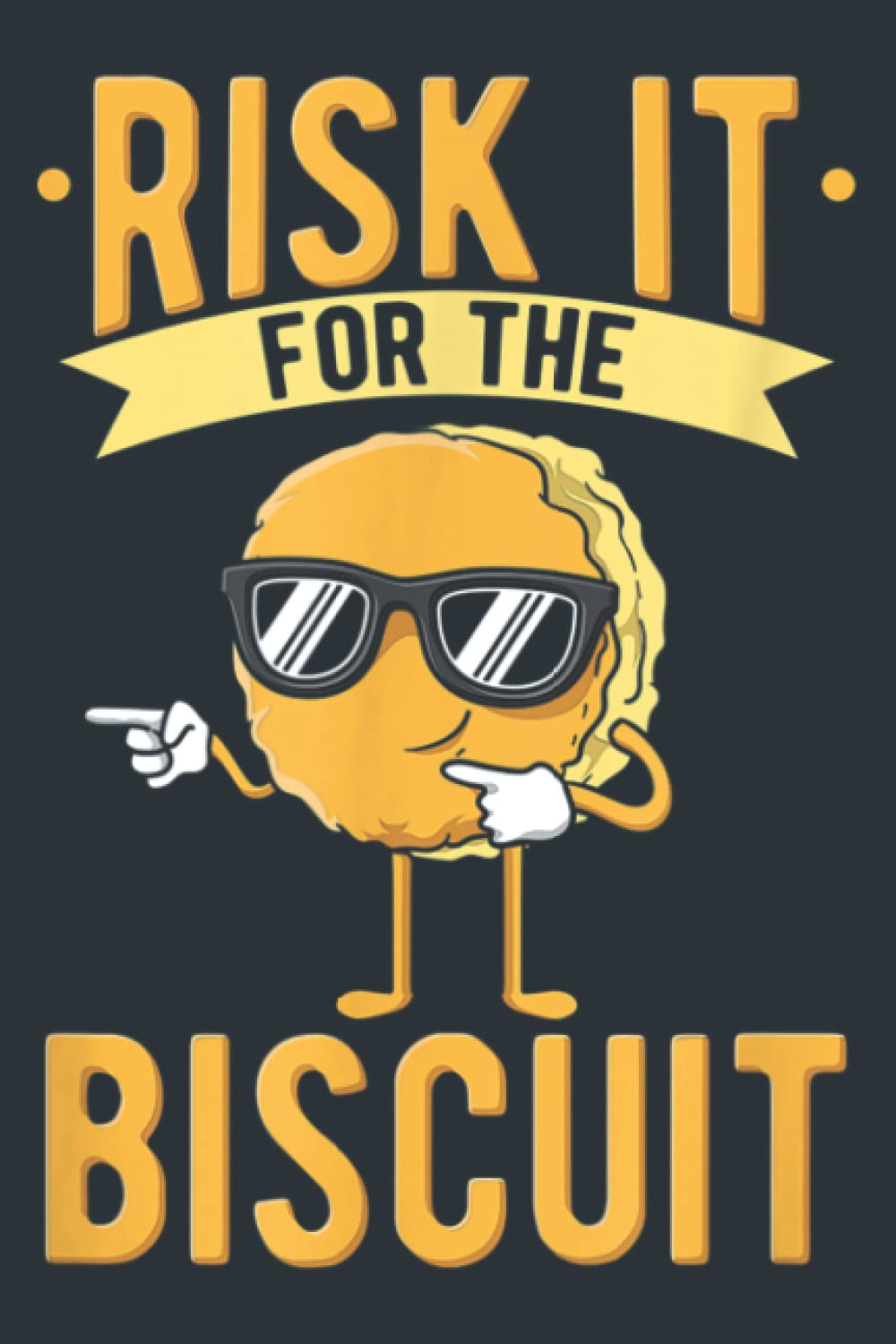Risk it for the Biscuit Art: Notebook Planner - 6 x 9 inch (A5) pages, Daily Planner Journal, Daily Organizer, 120 Pages