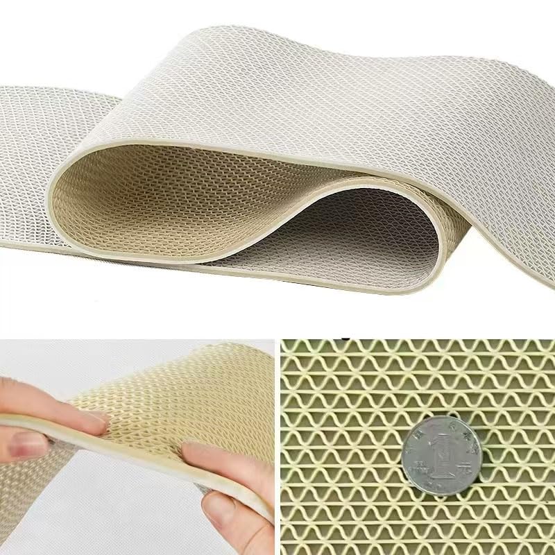 PVC Drainage Floor Mat Non-Slip Commercial Wet Area Mat for Outdoor and Indoor Restaurant Kitchen Bar Swimming Pool Splash Matting Water Drain