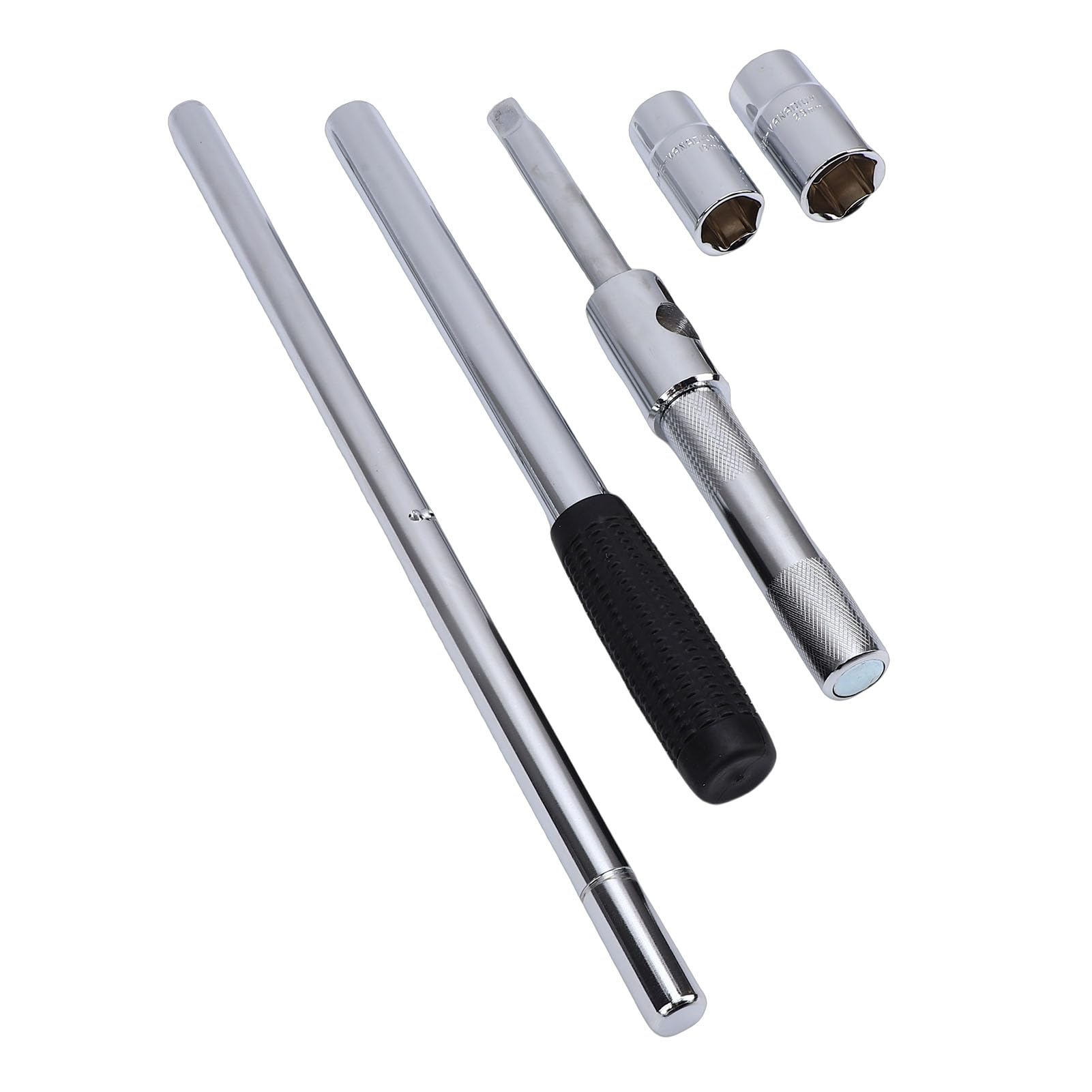 Akozon Clé à Molette étendue Robuste, Outil de Démontage D'écrou de Fer à 4 Voies avec Boîte de Rangement pour L'entretien des Roues de Voiture