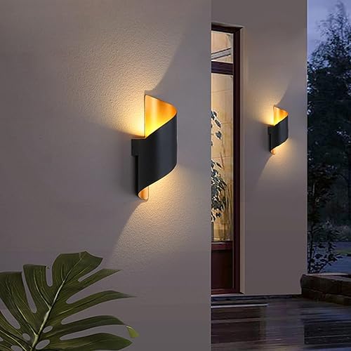 Miniatura 4 de Moderno aplique de pared creativo de metal para iluminación de pared de 10 W, blanco cálido, lámpara de pared LED para interiores, con cableado,